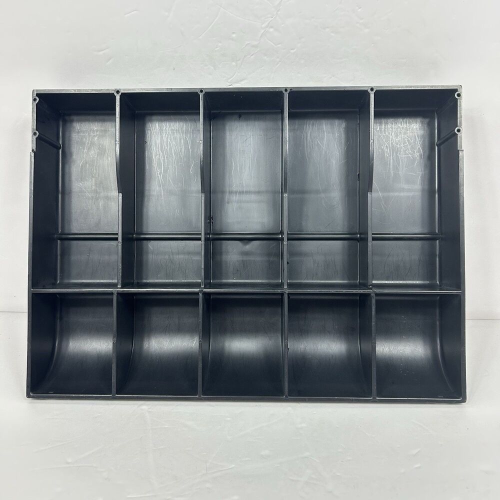 Cash Register Drawer Till Insert Replacement POS Black Plastic 5 Bill/5 Coin